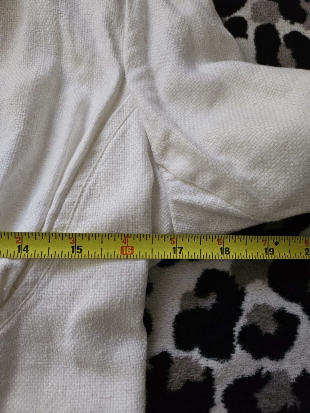 Max Studio Shirt Womens 12 Small White Linen Long Sleeve VNeck Blazer Breathable - Picture 6 of 7